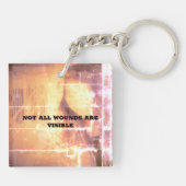 June is PTSD Bewustmaands Sleutelhanger (Achterkant)