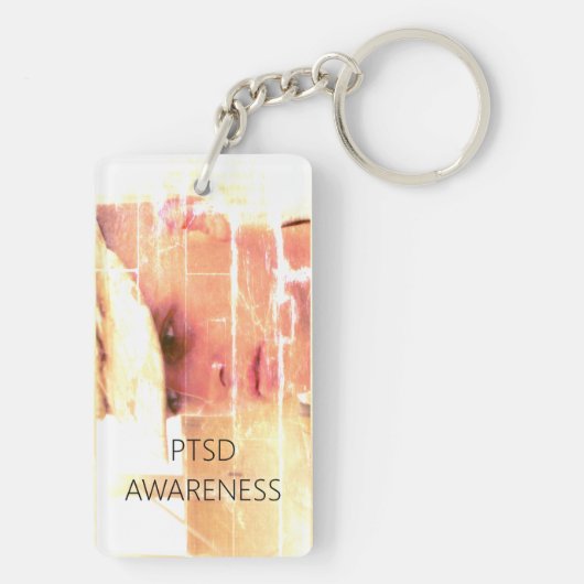 June is PTSD Bewustmaands Sleutelhanger (achterkant)