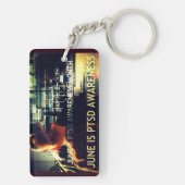 June is PTSD Bewustmaands Sleutelhanger (achterkant)