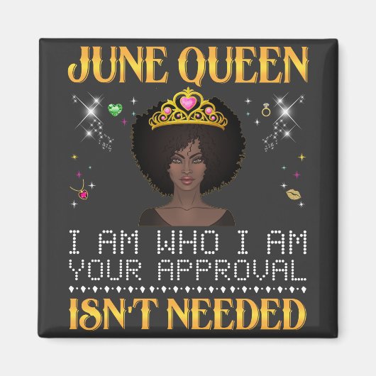 june koningin, ik ben wie ik je goedkeuring heb, i magneet (Voorkant)