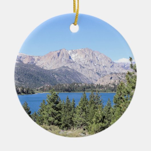 June Lake & Eastern Sierra Nevada Mountains, CA Keramisch Ornament (Voorkant)