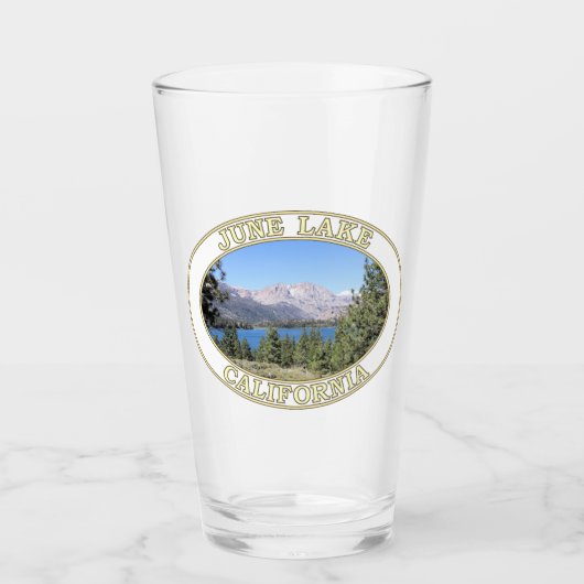 June Lake en Eastern Sierra Nevada Mountains Glas (Voorkant)
