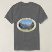 June Lake en oostelijke Sierra Nevada bergen in J T-shirt (Design voorkant)