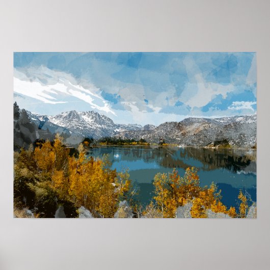 June Lake in Sierra Nevada Range of California Poster (Voorkant)
