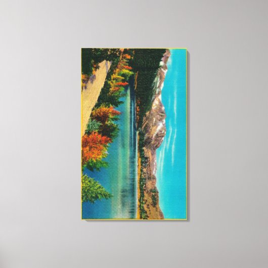 June Lake in the High SierraMono County, CA Canvas Afdruk (Voorkant)