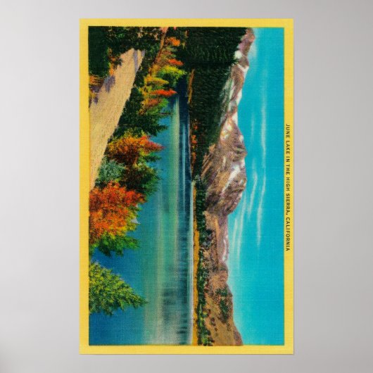 June Lake in the High SierraMono County, CA Poster (Voorkant)
