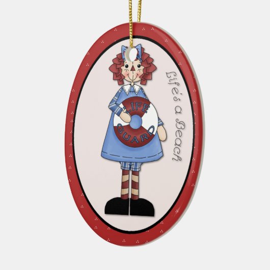 June "Life's a Beach" Annie Advent Ornament (Links)