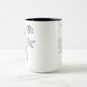 June Maid of Honor | Roos Geboortebloem Mok (Midden)