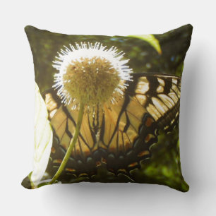 June Monarch Flower Pillow Kussen
