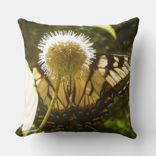 June Monarch Flower Pillow Kussen (Voorkant)