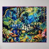 June Naive Folk Art Summer Celebration Poster (Voorkant)