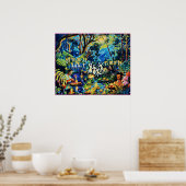 June Naive Folk Art Summer Celebration Poster (Keuken)