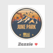 June Park, Florida Sticker (Vel)