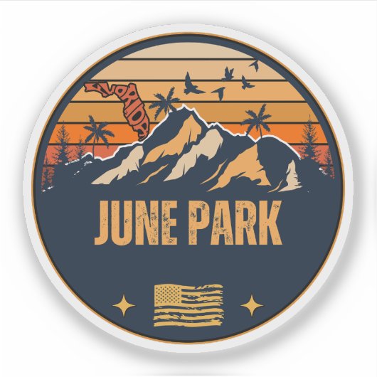 June Park, Florida Sticker (Voorkant)