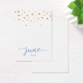 June Pearl Birthstone Earring Display Card Visitekaartje (Bureau)