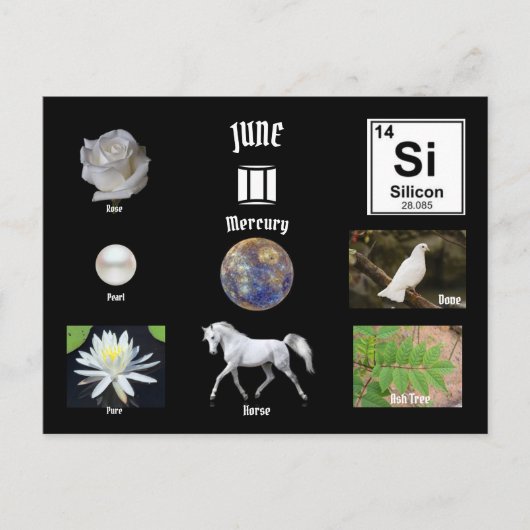 June Postcard Briefkaart (Voorkant)