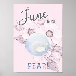 June Roos and Pearl Birthday Poster