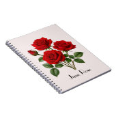 June Rozen Bloemen Notitieboek (Rechterzijde)