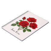 June Rozen Bloemen Notitieboek (Linkerzijde)