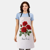 June Rozen Bloemen  Schort (Gedragen)