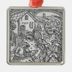 June, schaap shearing, Gemini Metalen Ornament