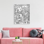 June, schapen scheren, Tweelingen Canvas Afdruk (Insitu (Woonkamer))