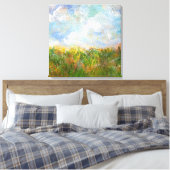 June stretched canvas Print (Insitu (Slaapkamer))