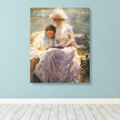 June Sunlight (door Joseph DeCamp) Canvas Afdruk (Insitu (Houten vloer))