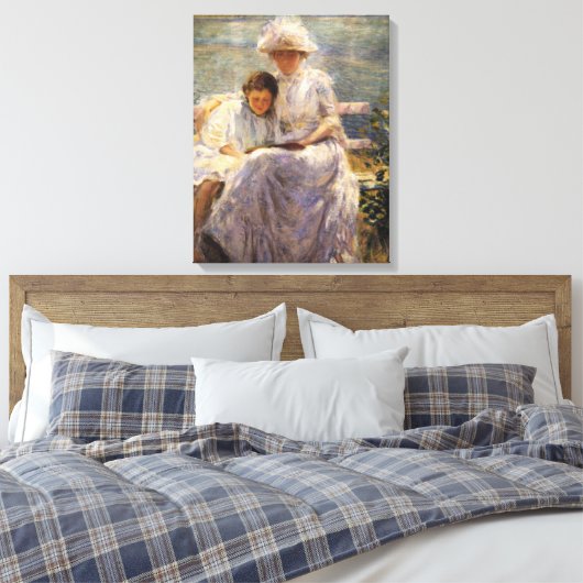 June Sunlight (door Joseph DeCamp) Canvas Afdruk (Insitu (Slaapkamer))