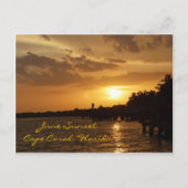 June Sunset in Cape Coral, Florida Briefkaart (Voorkant)