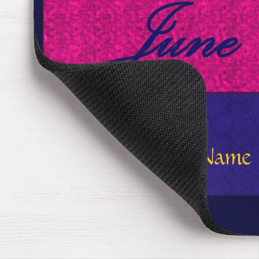 "June Wedding" Mousepad - - Gepersonaliseerd Muismat (Hoek)