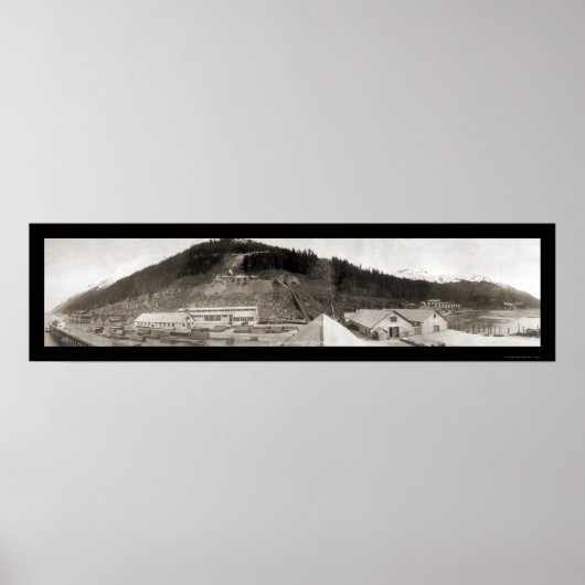 Juneau, AK Sheep Creek Foto 1914 Poster (Voorkant)