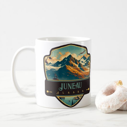 Juneau, Alaska | Antiek Koffiemok (Met donut)