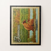 Juneau Alaska Beren Vintage Travel Legpuzzel (Verticaal)