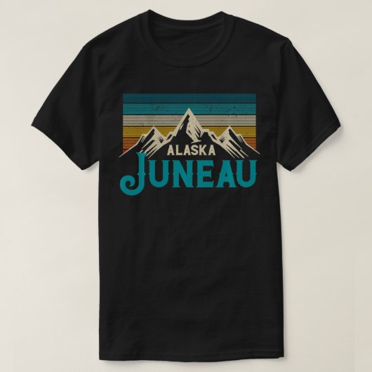 Juneau Alaska  Bergen Natuur Souvenir GI T-shirt (Design voorkant)