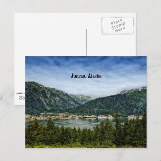 Juneau, Alaska Briefkaart (Voorkant / Achterkant)