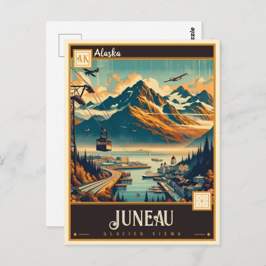 Juneau, Alaska |  Briefkaart (Voorkant / Achterkant)