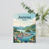 Juneau Alaska Briefkaart (Staand voorkant)