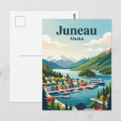 Juneau Alaska Briefkaart (Voorkant / Achterkant)