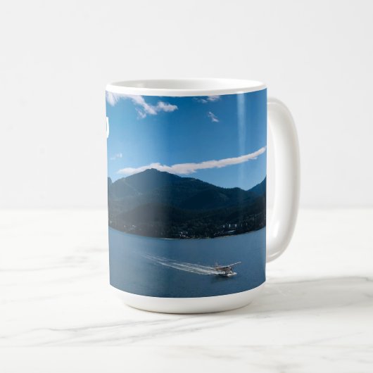 Juneau Alaska Briefkaart met cruisevliegtuig Koffiemok (Voorkant rechts)