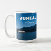 Juneau Alaska Briefkaart met cruisevliegtuig Koffiemok (Links)