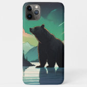 Juneau Alaska grizzly beer aurora noorderlicht Case-Mate iPhone Case (Achterkant)