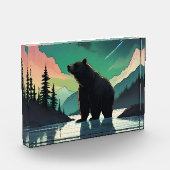 Juneau Alaska grizzly beer aurora noorderlicht Fotoblokken (Links)
