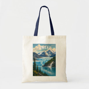 Juneau Alaska Illustratie Reis Kunst Vintage Tote Bag