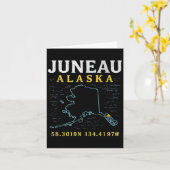 Juneau Alaska kaart coördinaten, reizen (Gele Bloem)