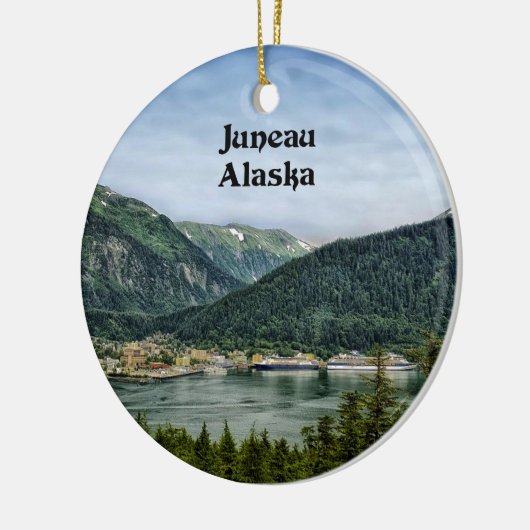 Juneau, Alaska Keramisch Ornament (Links)