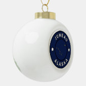 Juneau Alaska Keramische Bal Ornament (Links)