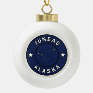Juneau Alaska Keramische Bal Ornament