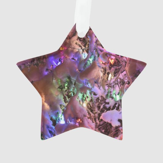 Juneau Alaska kerstboom Ornament (achterkant)