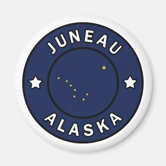 Juneau Alaska Magneet (Voorkant)